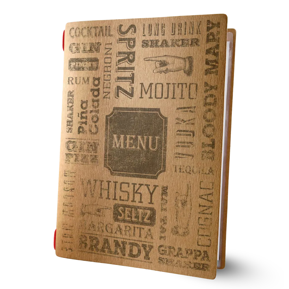 Menukaart voor restaurant, brasserie of bistro met print | 17 designs