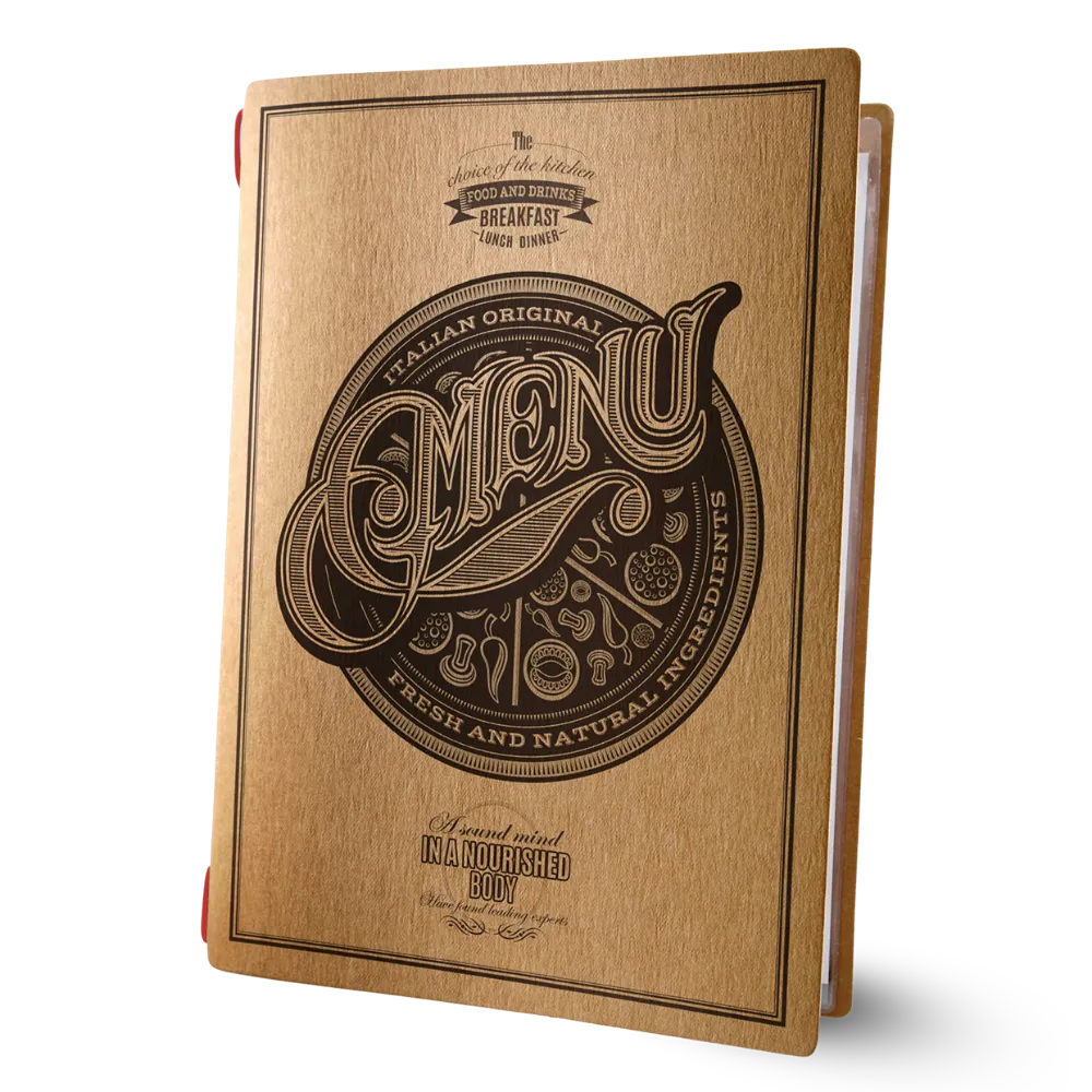 Menu for restaurant, brasserie or bistro with print | 17 designs