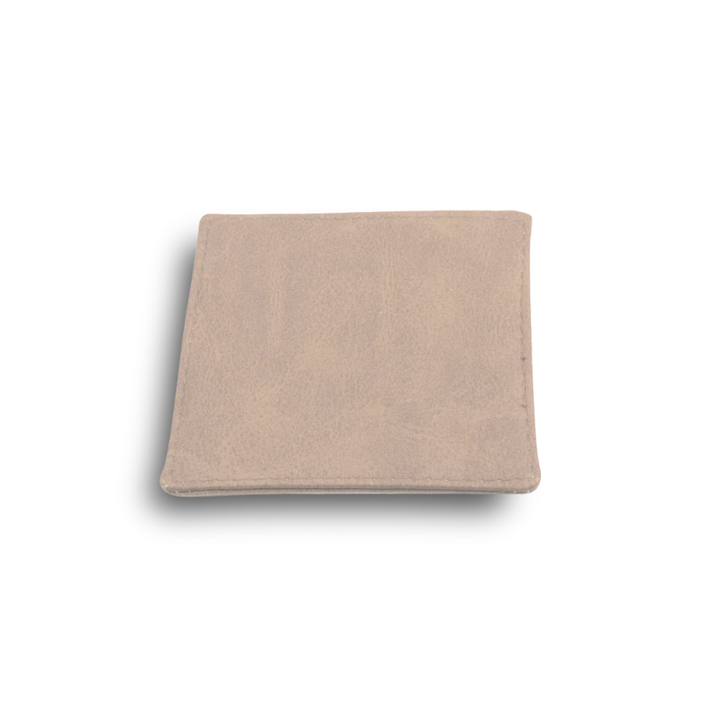 Sous-verre pour verres - cuir écologique | 10x10 cm