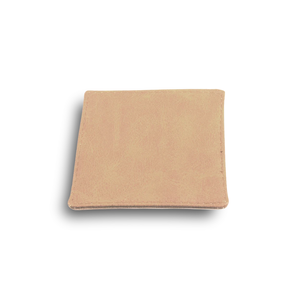 Sous-verre pour verres - cuir écologique | 10x10 cm