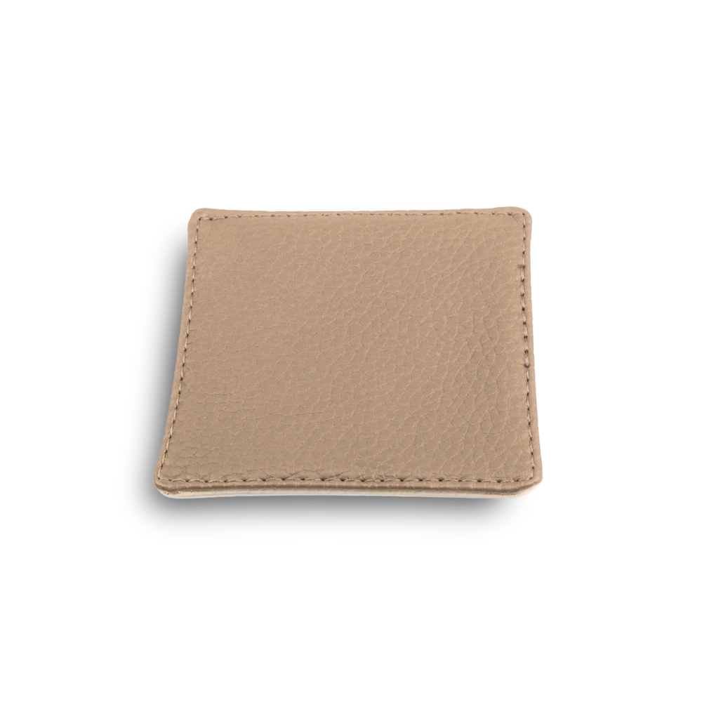 Onderzetter voor glazen - ecoleder | 10x10 cm