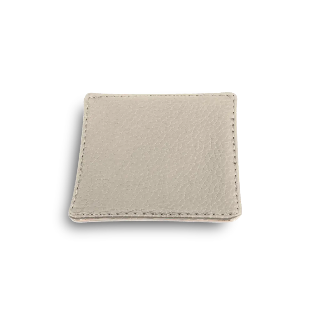 Onderzetter voor glazen - ecoleder | 10x10 cm