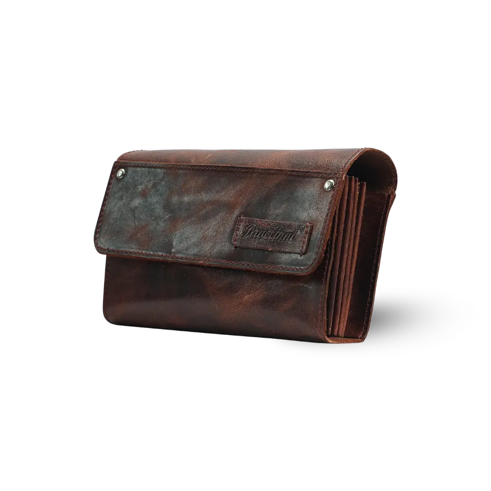 Leather Hospitality Wallet | Velcro Closure | Gladiator Line | 20x13x7 cm