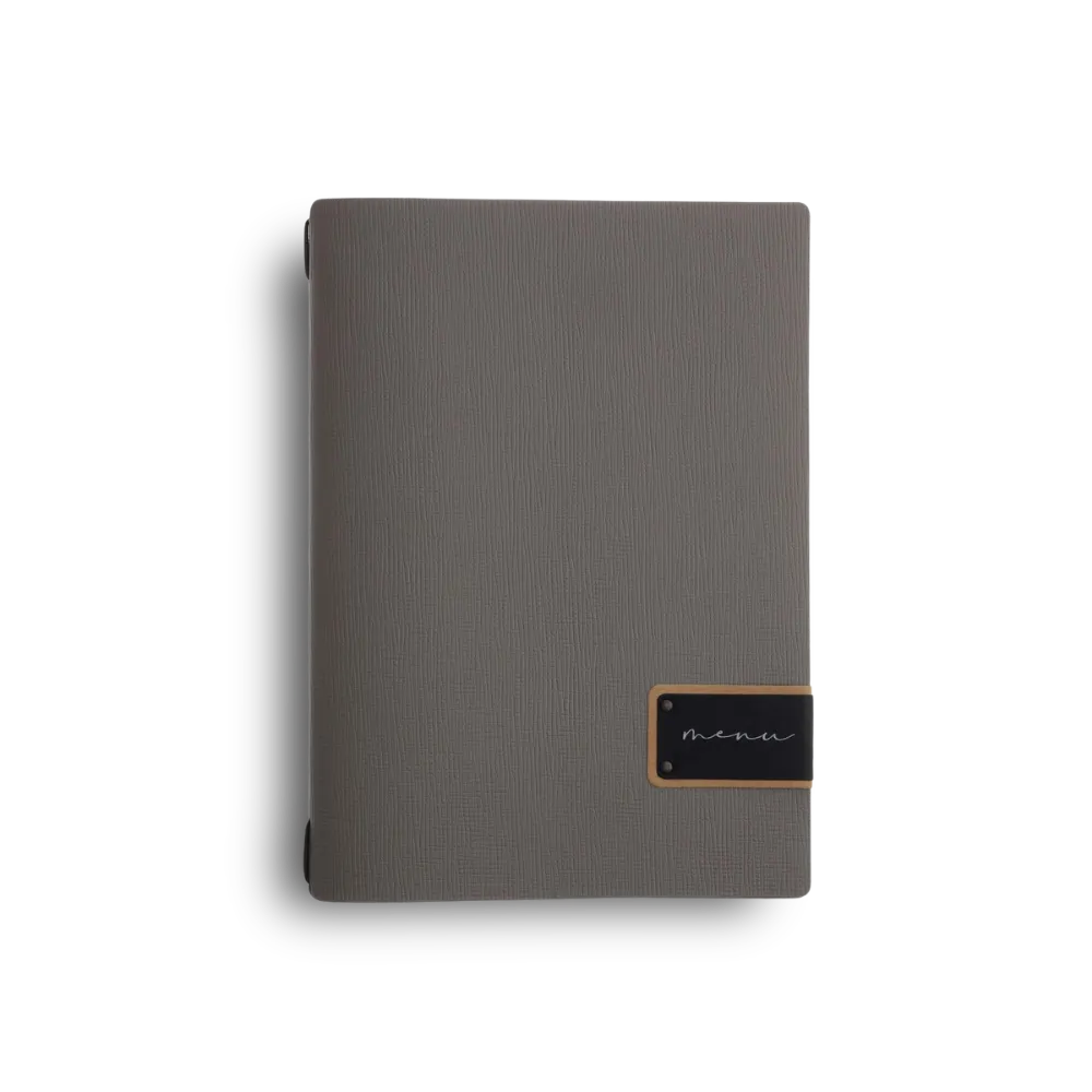 Hospitality Leather Menu Holder with Inserts | 8 Colors
