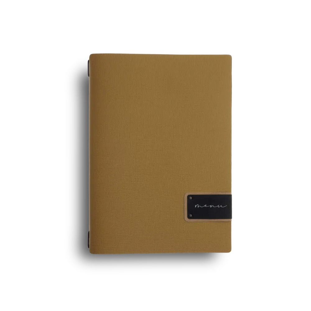 Hospitality Leather Menu Holder with Inserts | 8 Colors