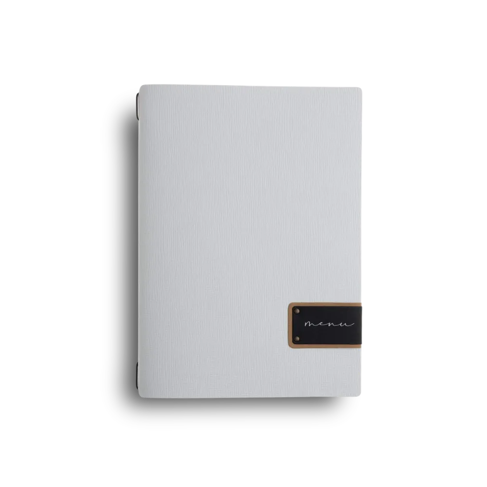 Hospitality Leather Menu Holder with Inserts | 8 Colors