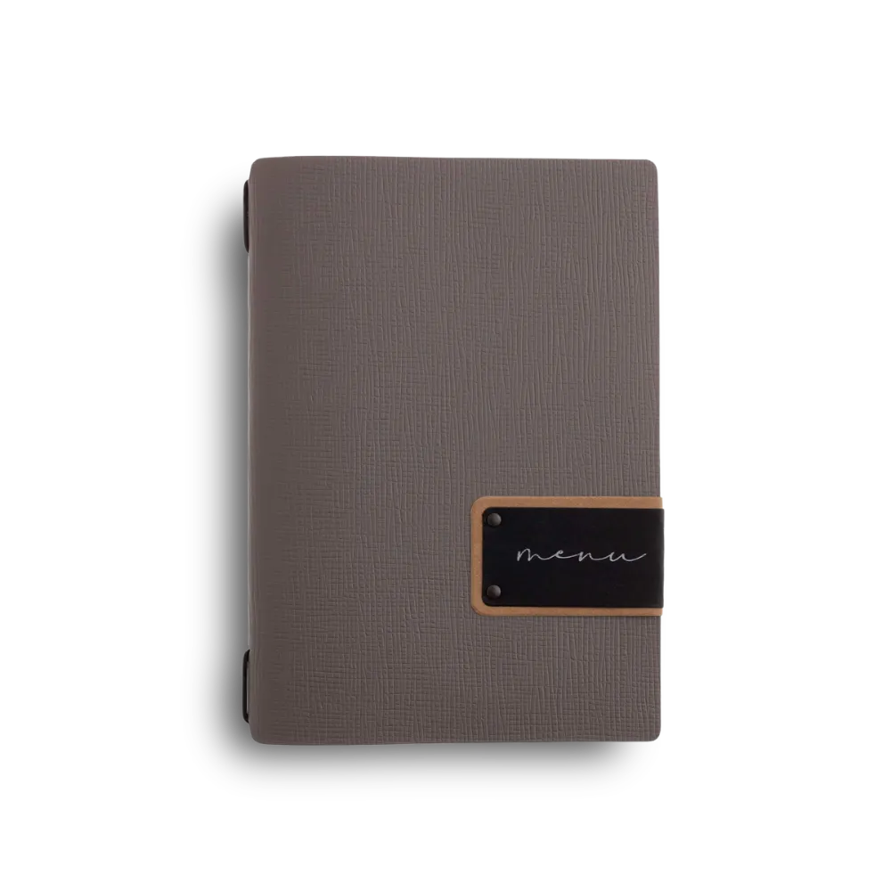 Hospitality Leather Menu Holder with Inserts | 8 Colors