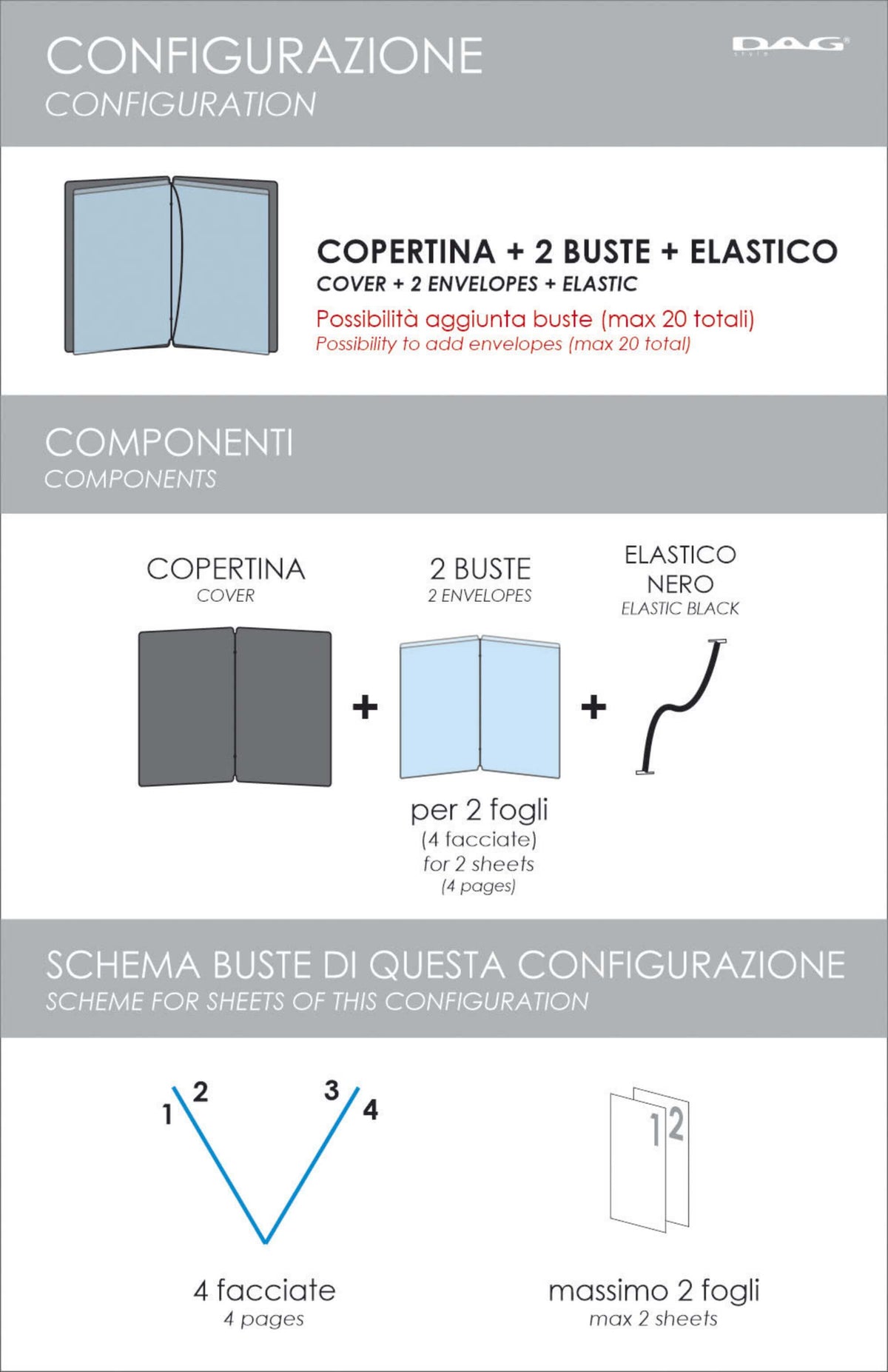 Livre de menus de restauration en cuir recyclé avec enveloppes | 5 couleurs
