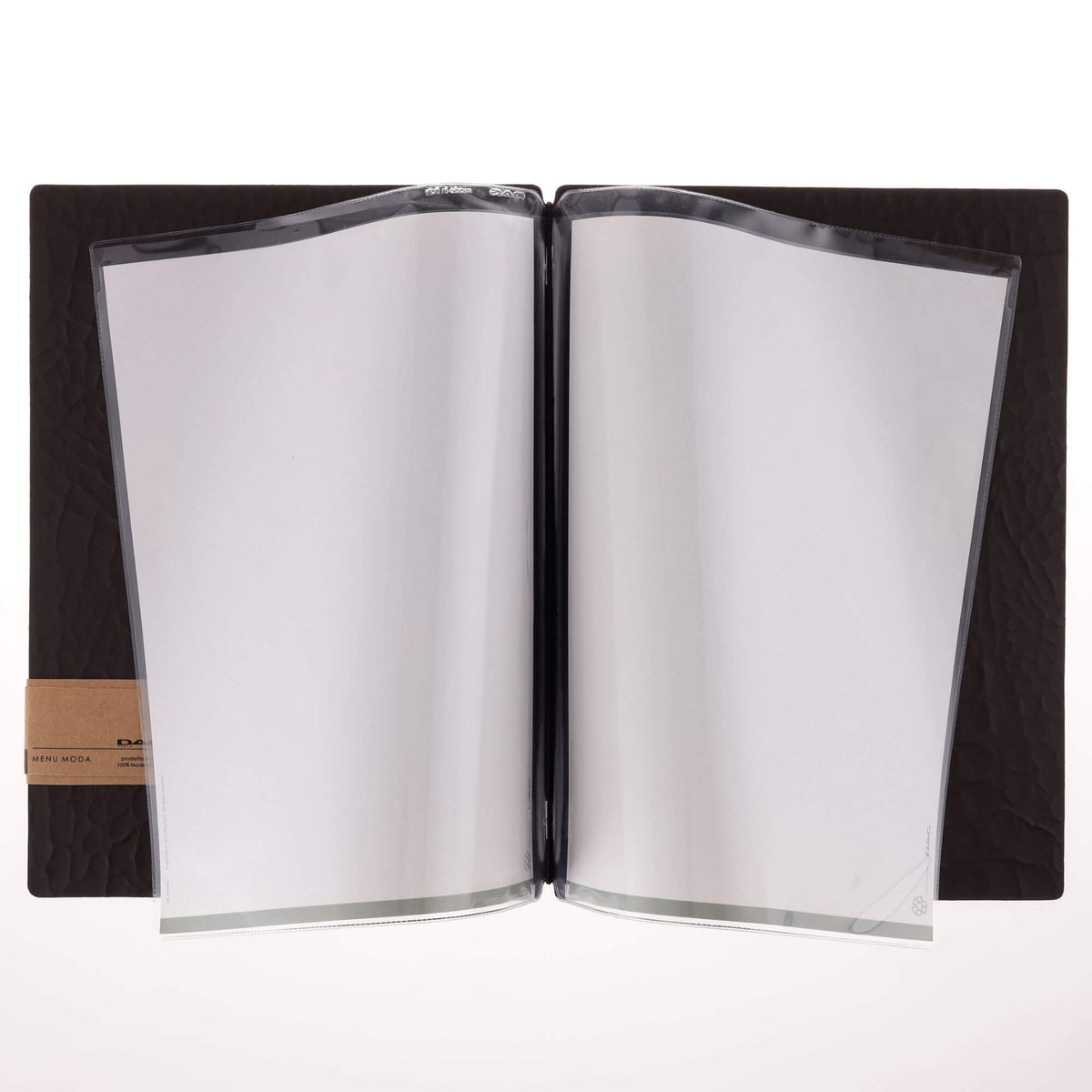 Livre de menus de restauration en cuir recyclé avec enveloppes | 5 couleurs