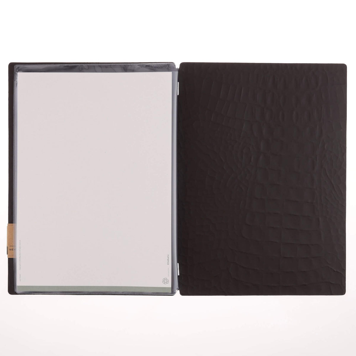 Livre de menus de restauration en cuir recyclé avec enveloppes | 5 couleurs