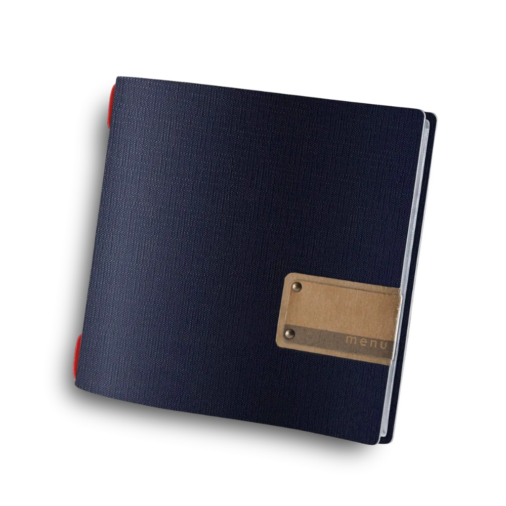 Carte de menu Traiteur en PVC avec enveloppes | 10 couleurs