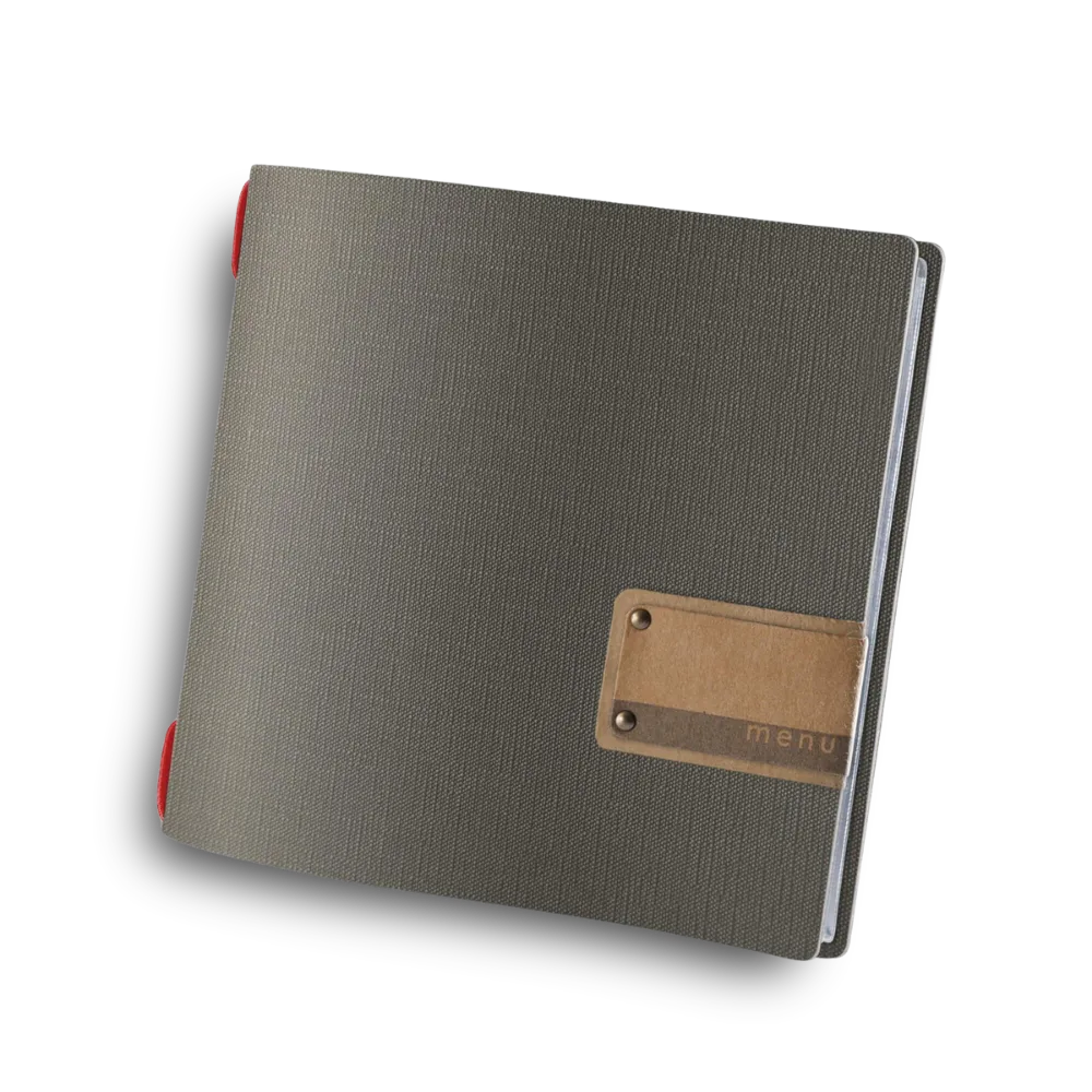 Carte de menu Traiteur en PVC avec enveloppes | 10 couleurs