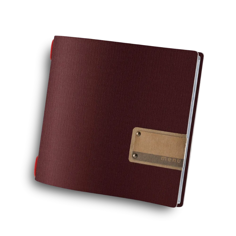 Carte de menu Traiteur en PVC avec enveloppes | 10 couleurs