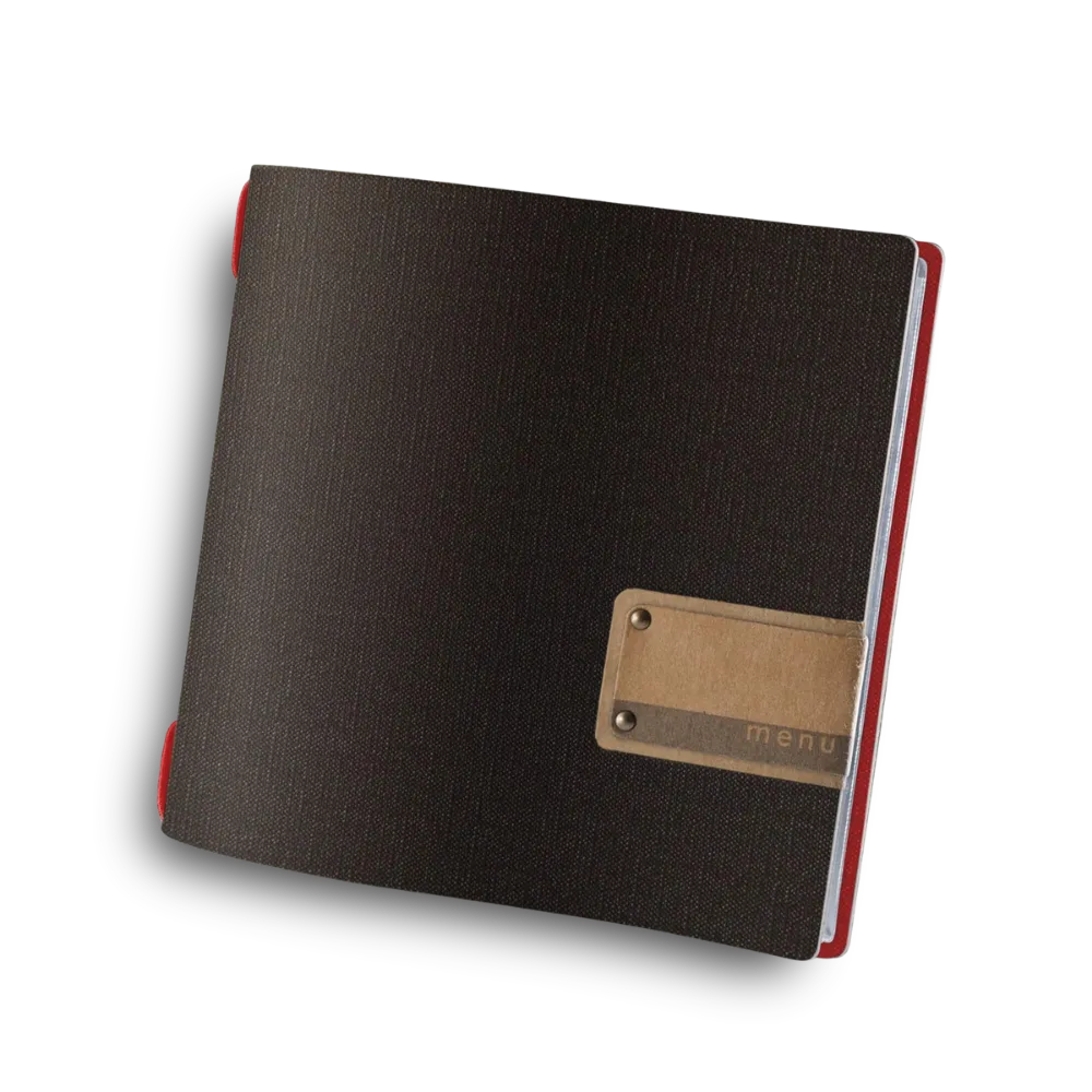 Carte de menu Traiteur en PVC avec enveloppes | 10 couleurs