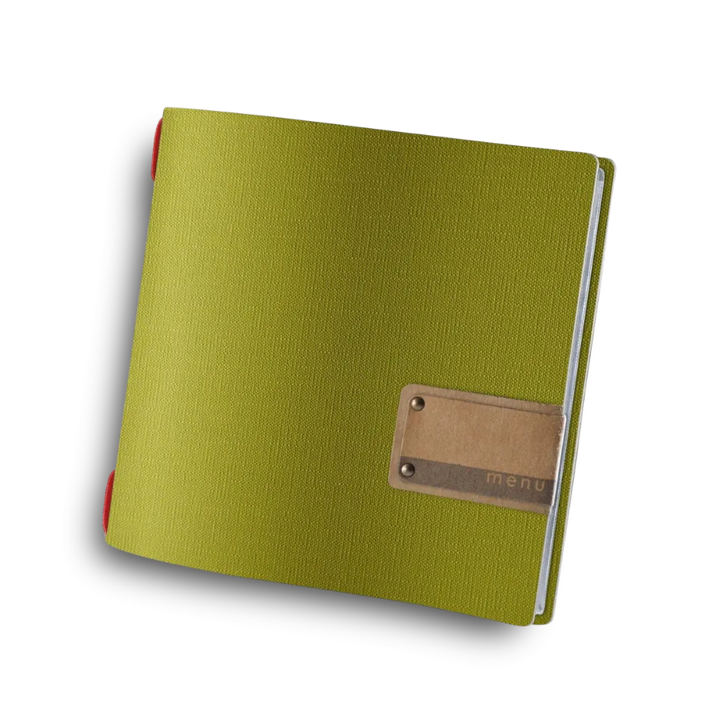 Carte de menu Traiteur en PVC avec enveloppes | 10 couleurs