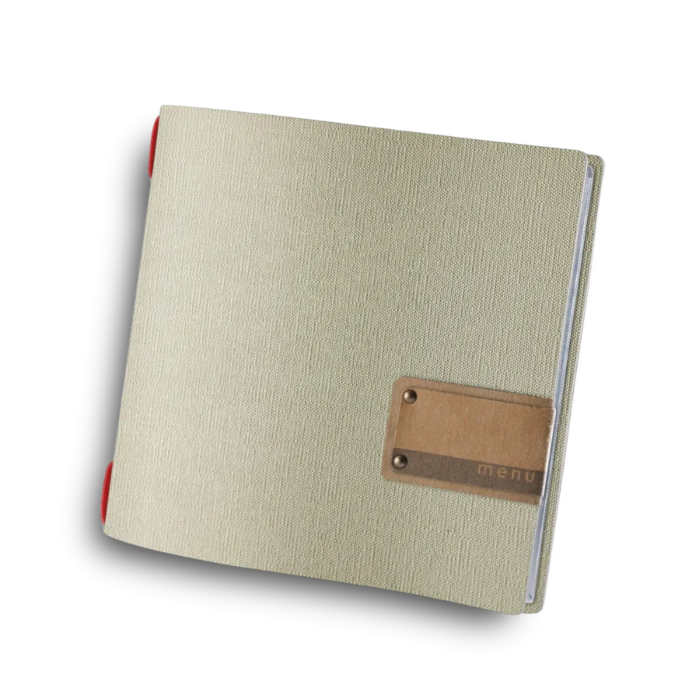 Carte de menu Traiteur en PVC avec enveloppes | 10 couleurs