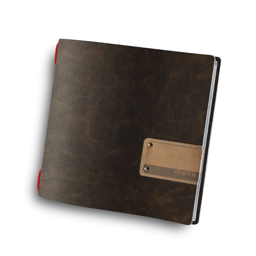 Carte de menu Traiteur en PVC avec enveloppes | 10 couleurs