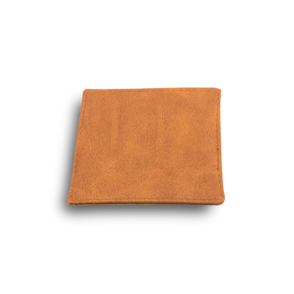 Onderzetter voor glazen - ecoleder | 10x10 cm