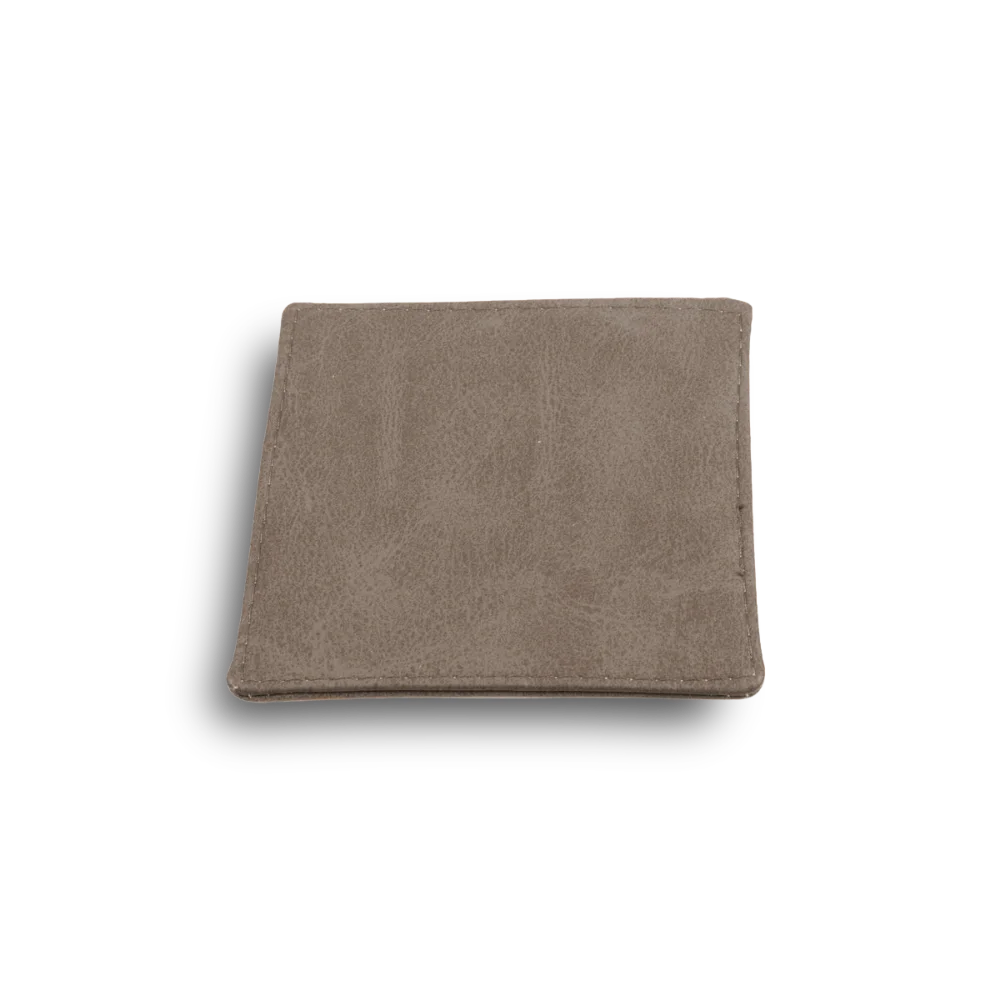 Onderzetter voor glazen - ecoleder | 10x10 cm