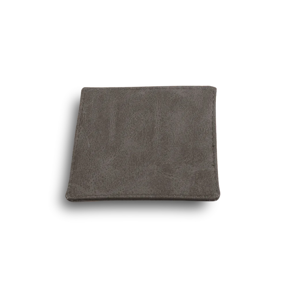 Onderzetter voor glazen - ecoleder | 10x10 cm