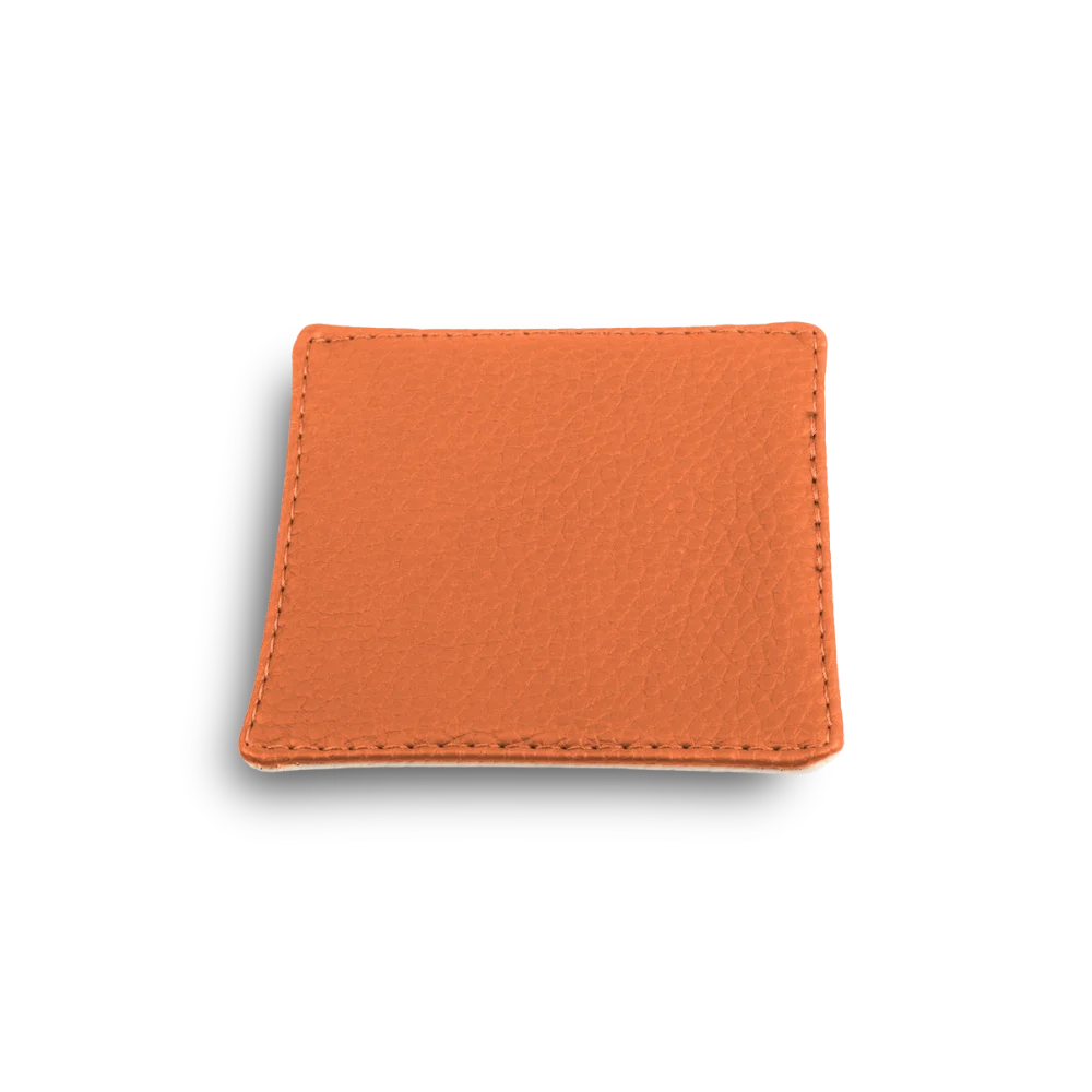 Onderzetter voor glazen - ecoleder | 10x10 cm