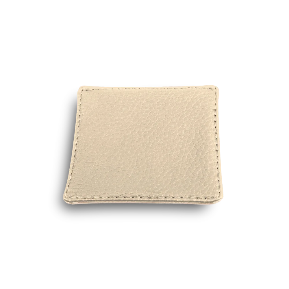 Onderzetter voor glazen - ecoleder | 10x10 cm