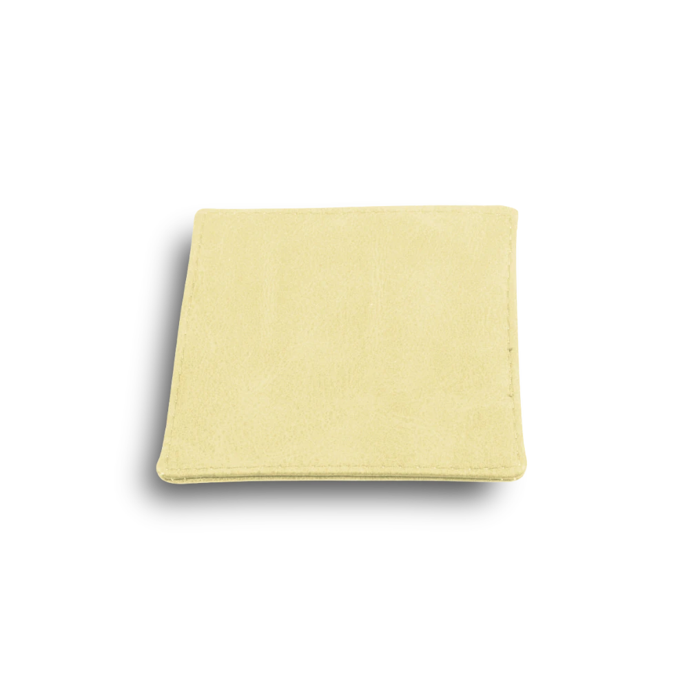 Onderzetter voor glazen - ecoleder | 10x10 cm