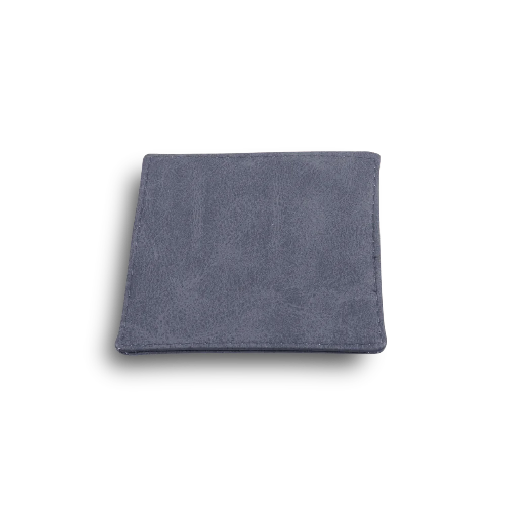 Onderzetter voor glazen - ecoleder | 10x10 cm