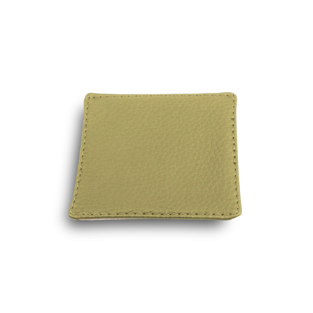 Onderzetter voor glazen - ecoleder | 10x10 cm
