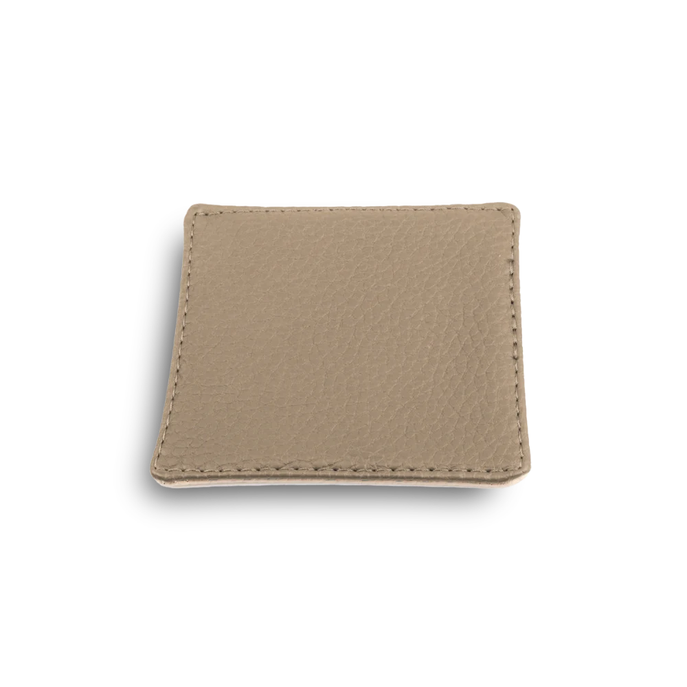 Onderzetter voor glazen - ecoleder | 10x10 cm