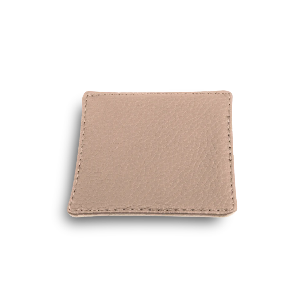 Onderzetter voor glazen - ecoleder | 10x10 cm