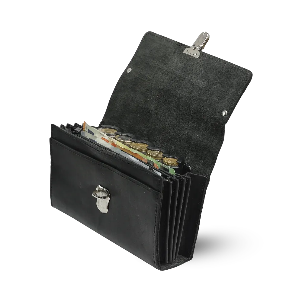 Hospitality Wallet in Buffalo Leather | Click Closure | Gladiator Line | 20x13x7 cm