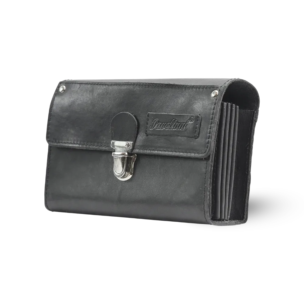 Hospitality Wallet in Buffalo Leather | Click Closure | Gladiator Line | 20x13x7 cm