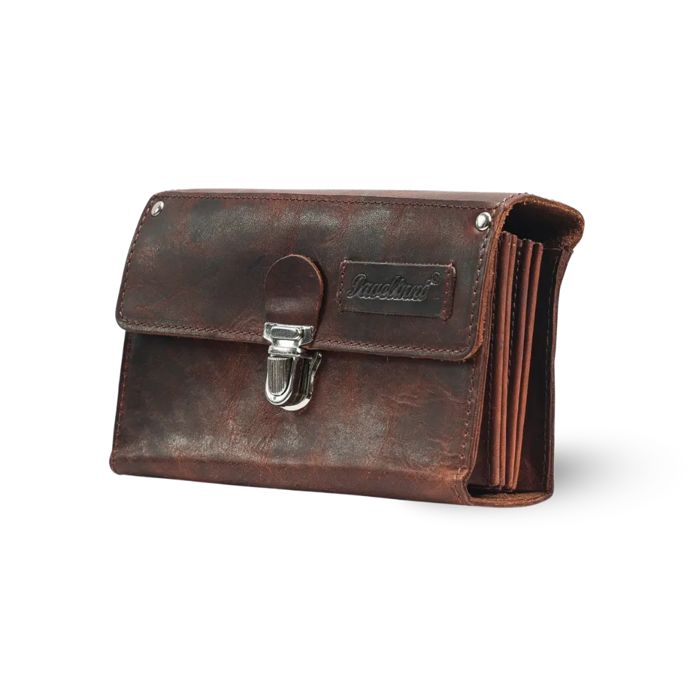 Hospitality Wallet in Buffalo Leather | Click Closure | Gladiator Line | 20x13x7 cm